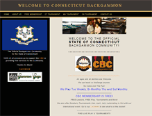 Tablet Screenshot of connecticutbackgammon.com